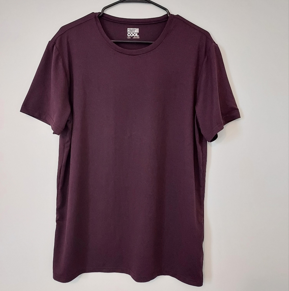 32 Degrees Cool Shirt | Womens Large | Maroon